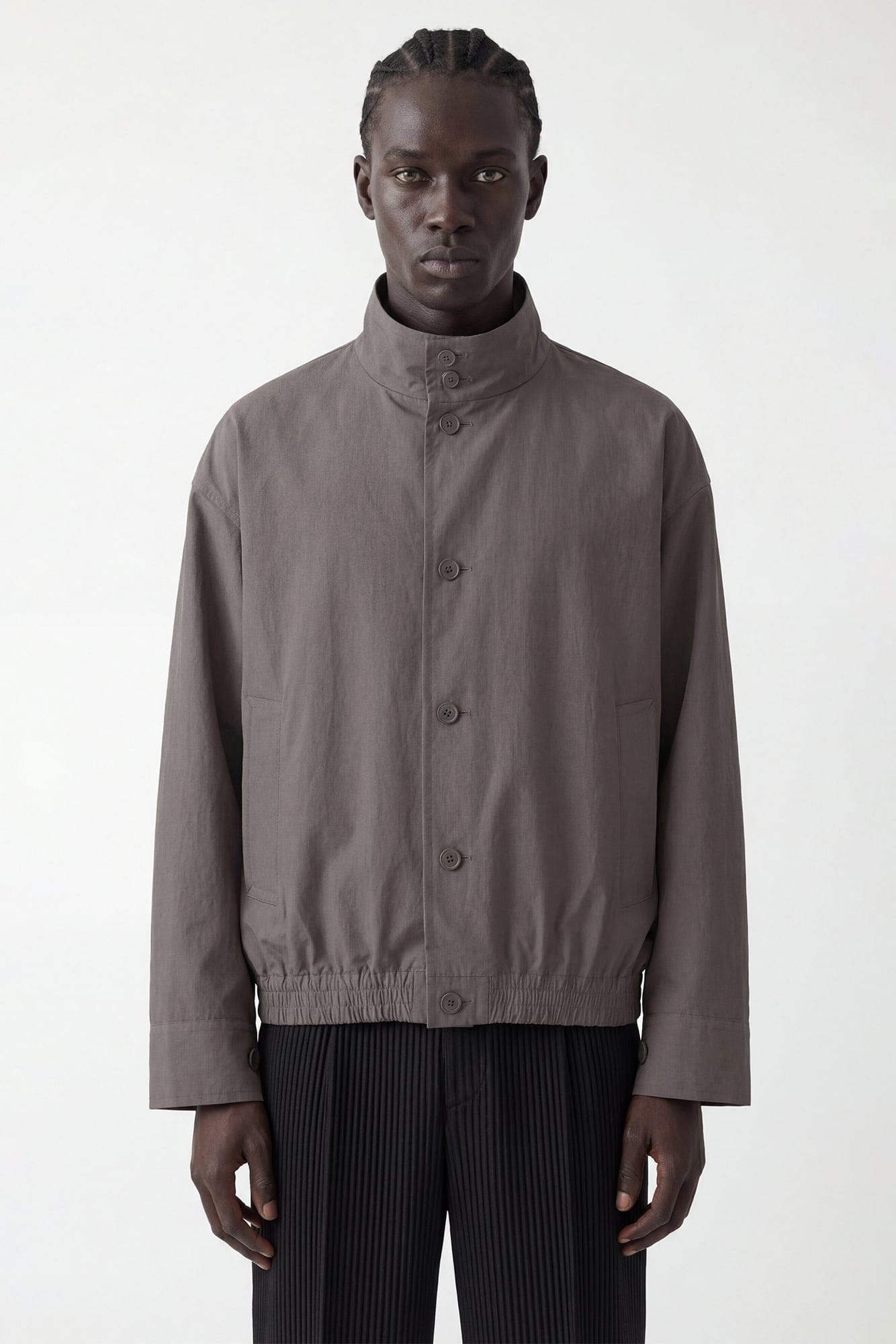 Homme Plissé Issey Miyake Carrier Carried Jacket in Charcoal