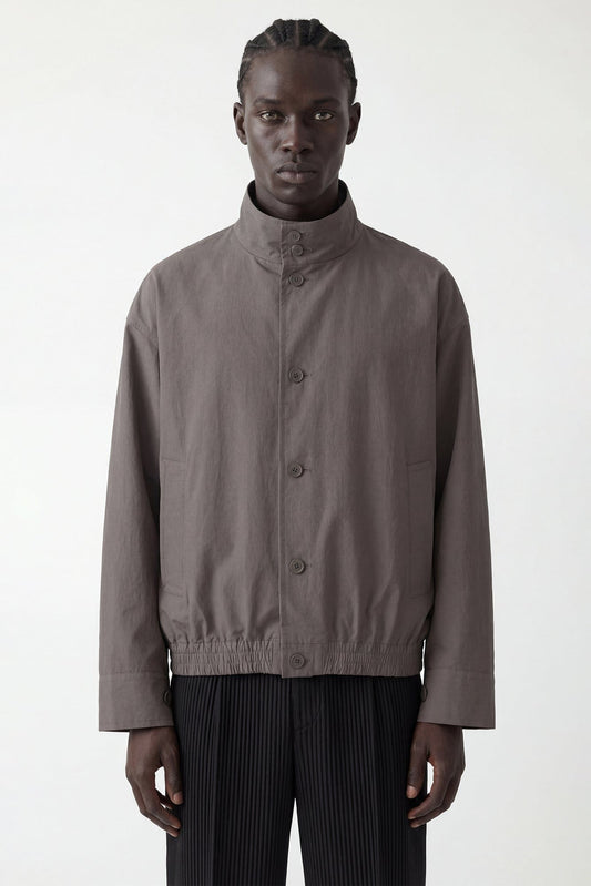 Homme Plissé Issey Miyake Carrier Carried Jacket in Charcoal