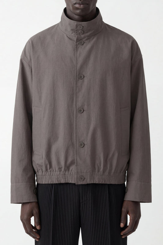Homme Plissé Issey Miyake Carrier Carried Jacket in Charcoal