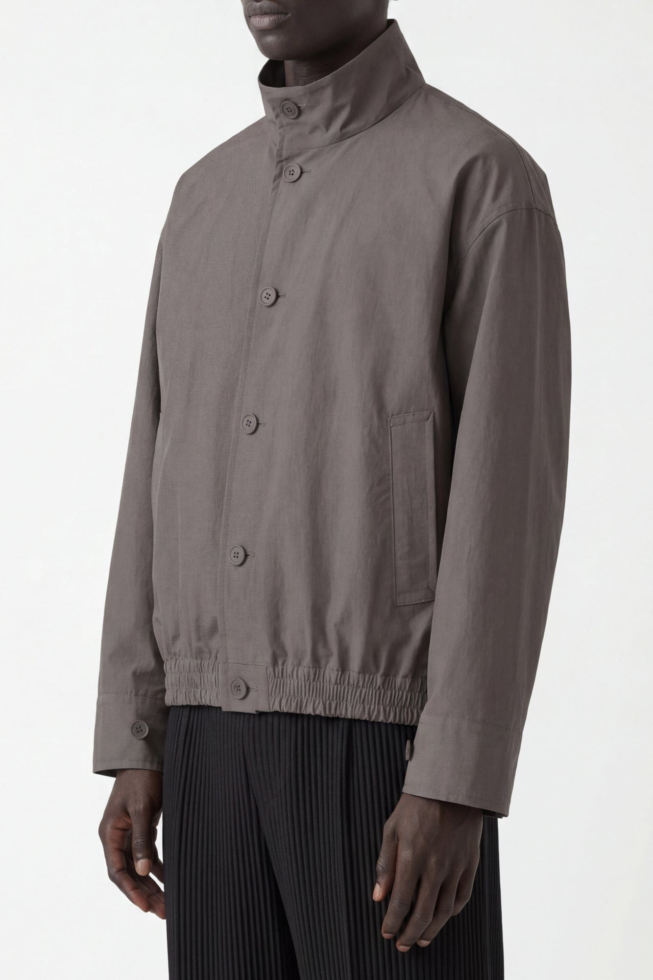 Homme Plissé Issey Miyake Carrier Carried Jacket in Charcoal