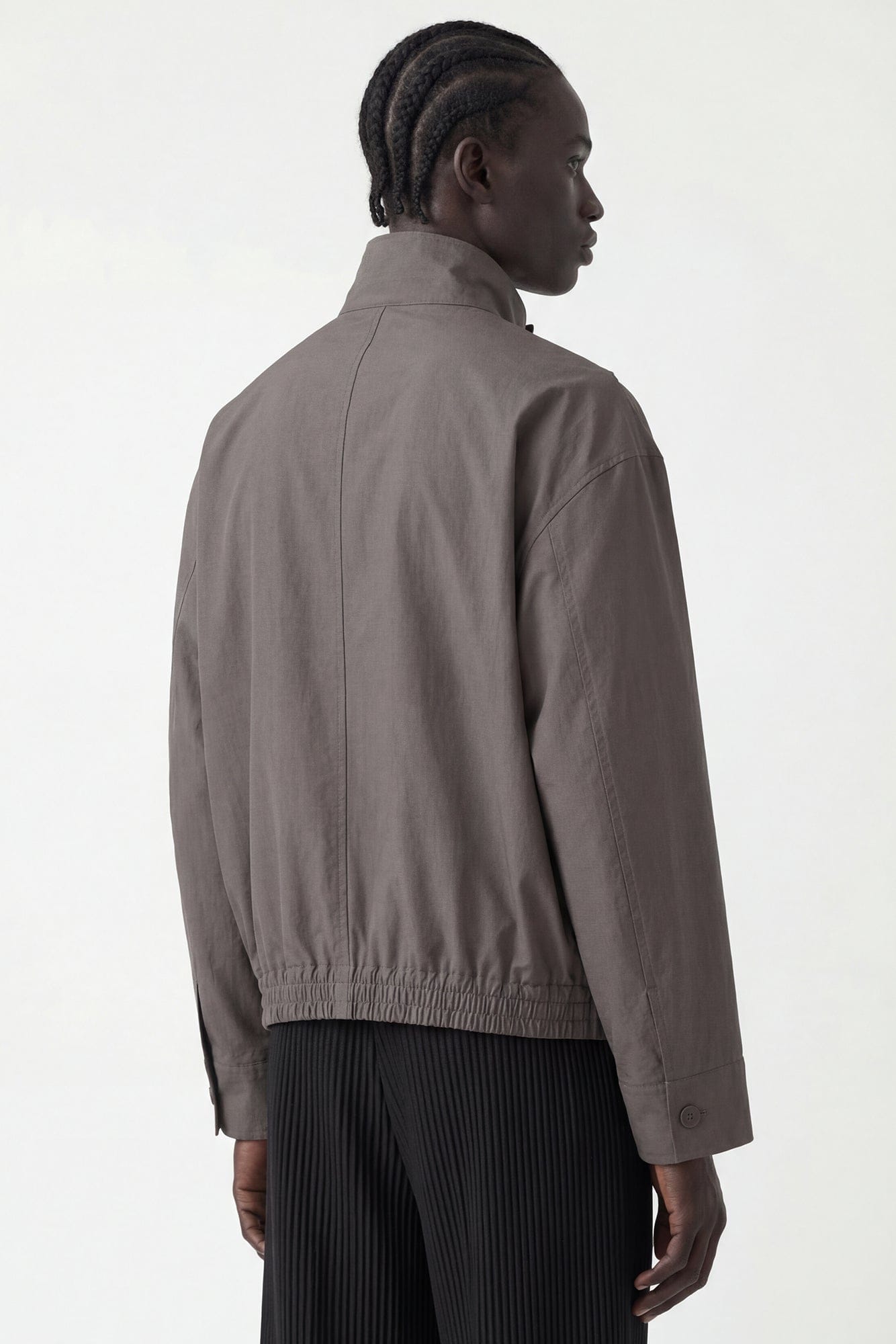 Homme Plissé Issey Miyake Carrier Carried Jacket in Charcoal