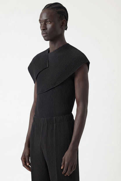 Homme Plissé Issey Miyake January Monthly Colors Shirt in Black side