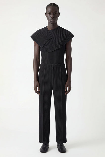 Homme Plissé Issey Miyake January Monthly Colors Shirt in Black full look