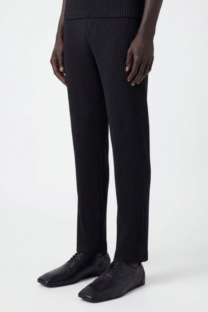 Homme Plissé Issey Miyake Pleats Bottoms  in Black side