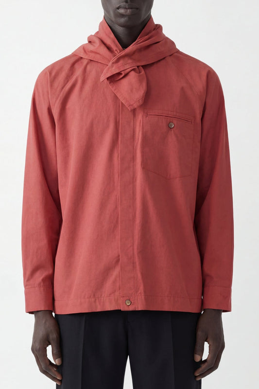 Homme Plissé Issey Miyake Streamline Shirt in Red