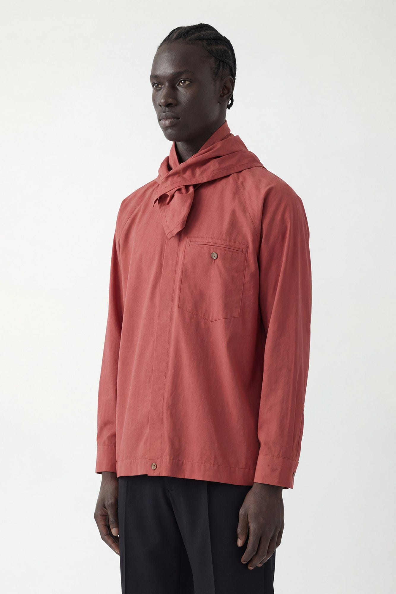 Homme Plissé Issey Miyake Streamline Shirt in Red