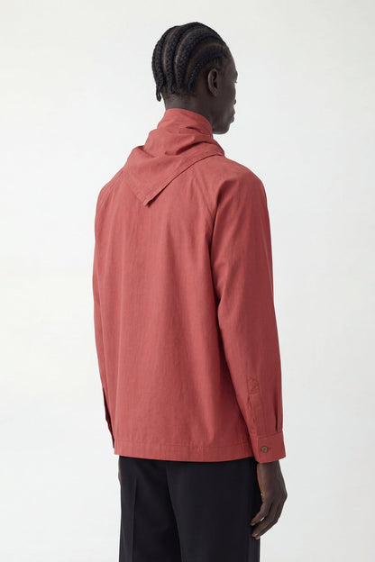 Homme Plissé Issey Miyake Streamline Shirt in Red back