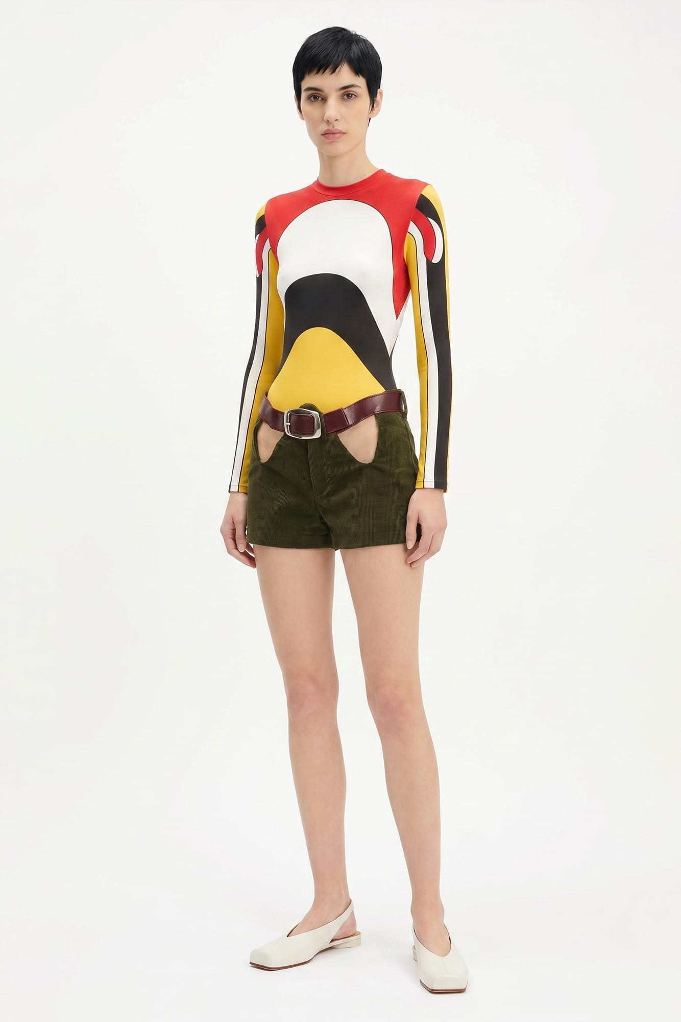 Jean Paul Gaultier Body Map Printed Long Sleeve Top SS26