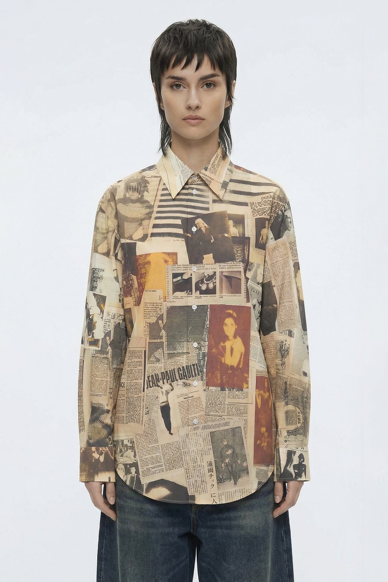 Jean Paul Gaultier Button Up in Journal