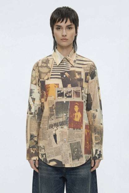Jean Paul Gaultier Button Up in Journal