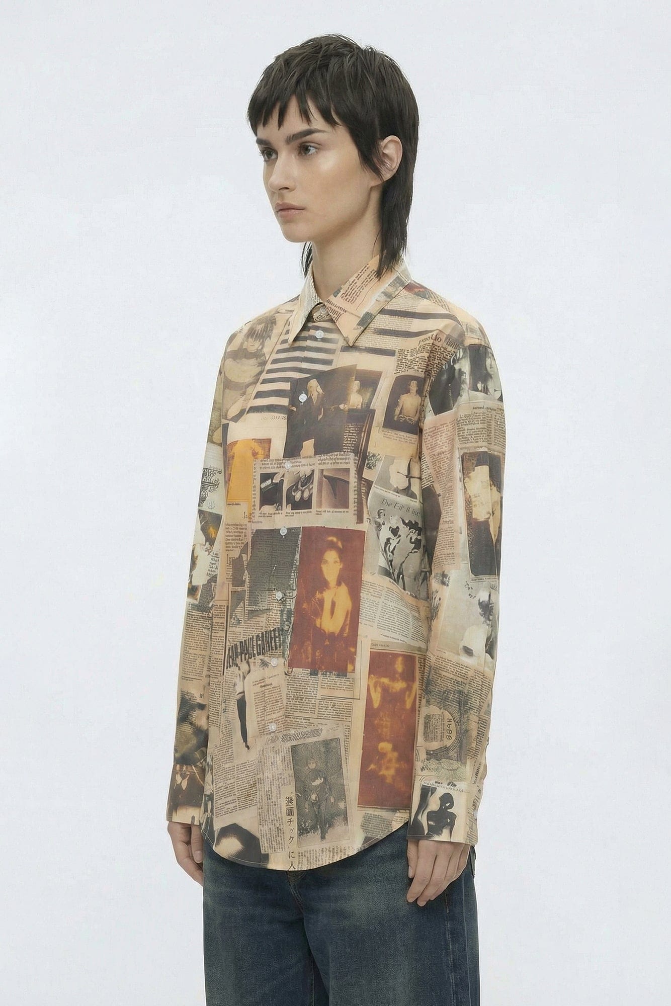 Jean Paul Gaultier Button Up in Journal