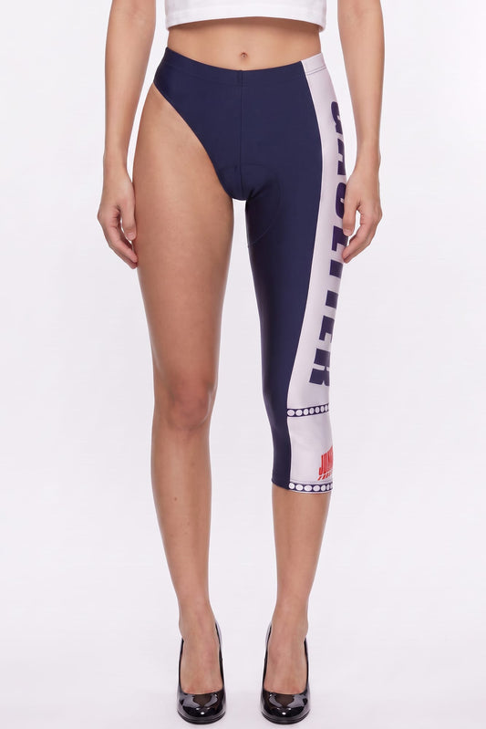 Jean Paul Gaultier Junior Gaultier Printed Asymmetric Cyclist Pants SS26