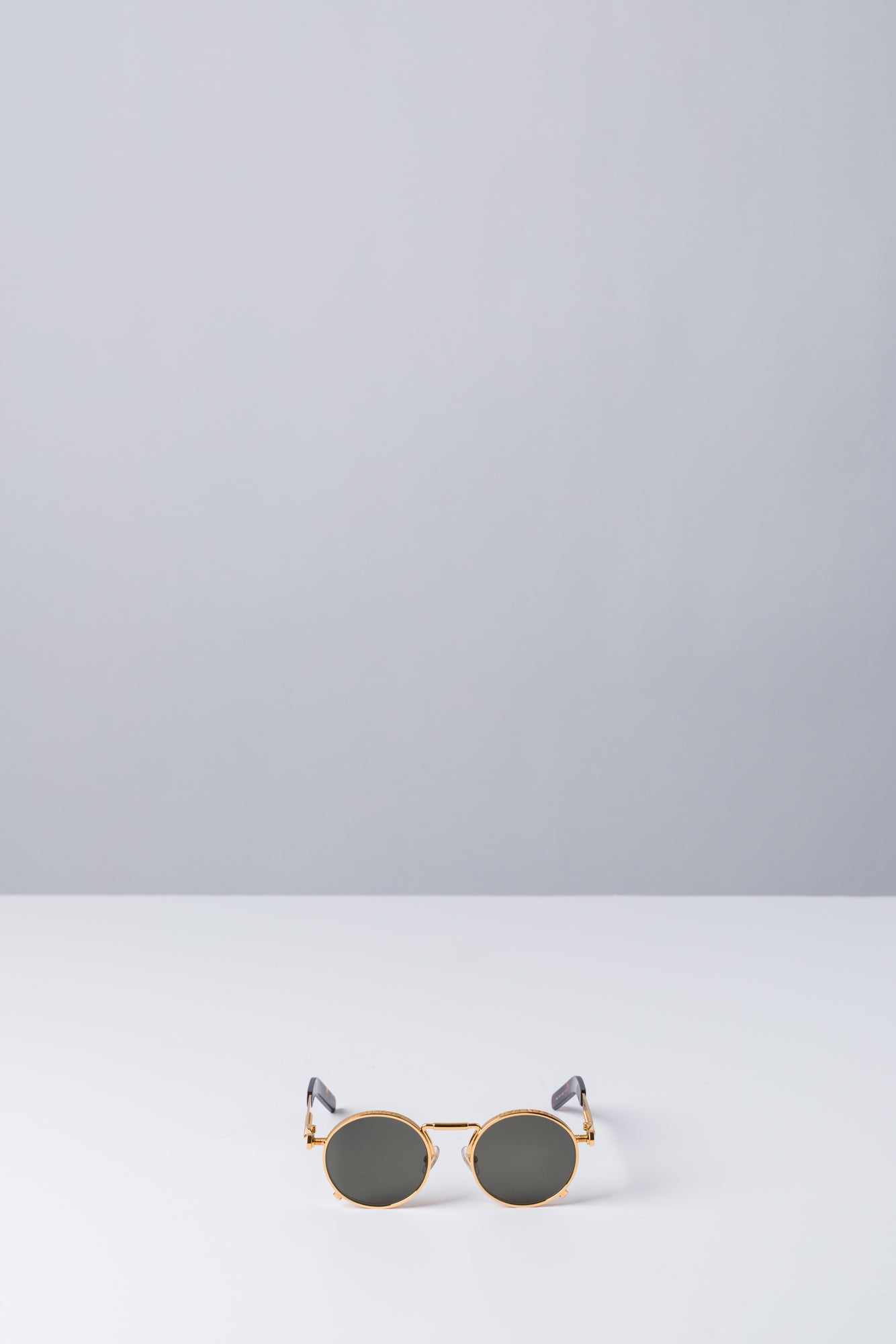 Jean Paul Gaultier Lunettes Ressort Sunglasses in Gold