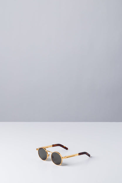 Jean Paul Gaultier Lunettes Ressort Sunglasses in Gold