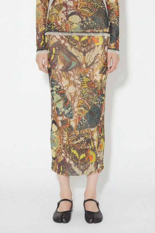 Jean Paul Gaultier Mesh Skirt in Papillion