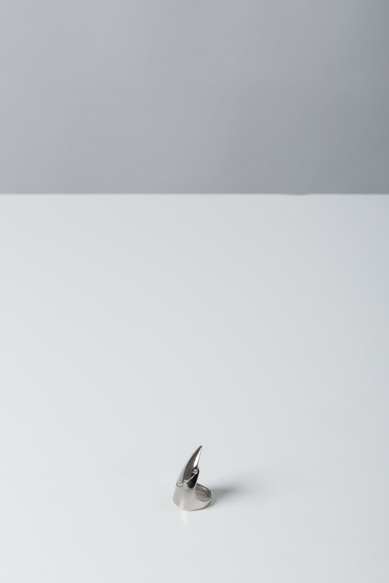 Jean Paul Gaultier Nail Ring In Silver