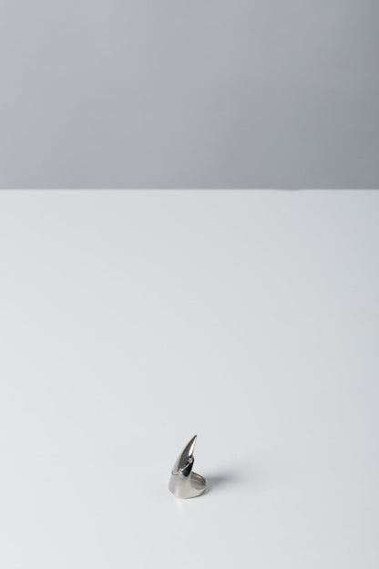 Jean Paul Gaultier Nail Ring In Silver side