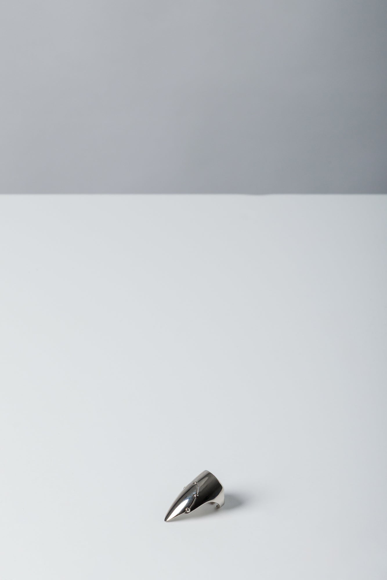 Jean Paul Gaultier Nail Ring In Silver