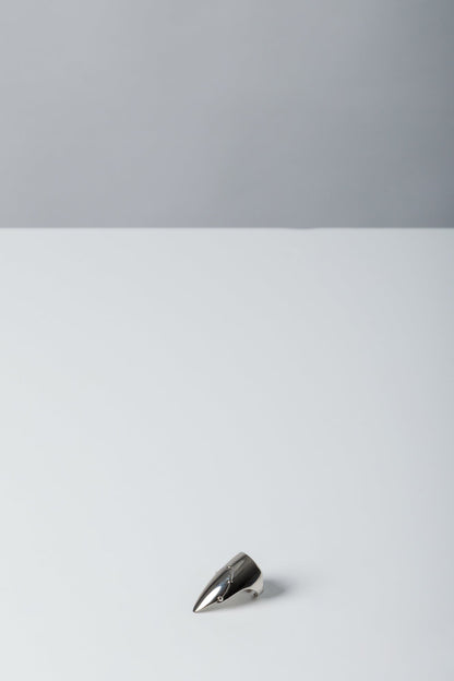 Jean Paul Gaultier Nail Ring In Silver above