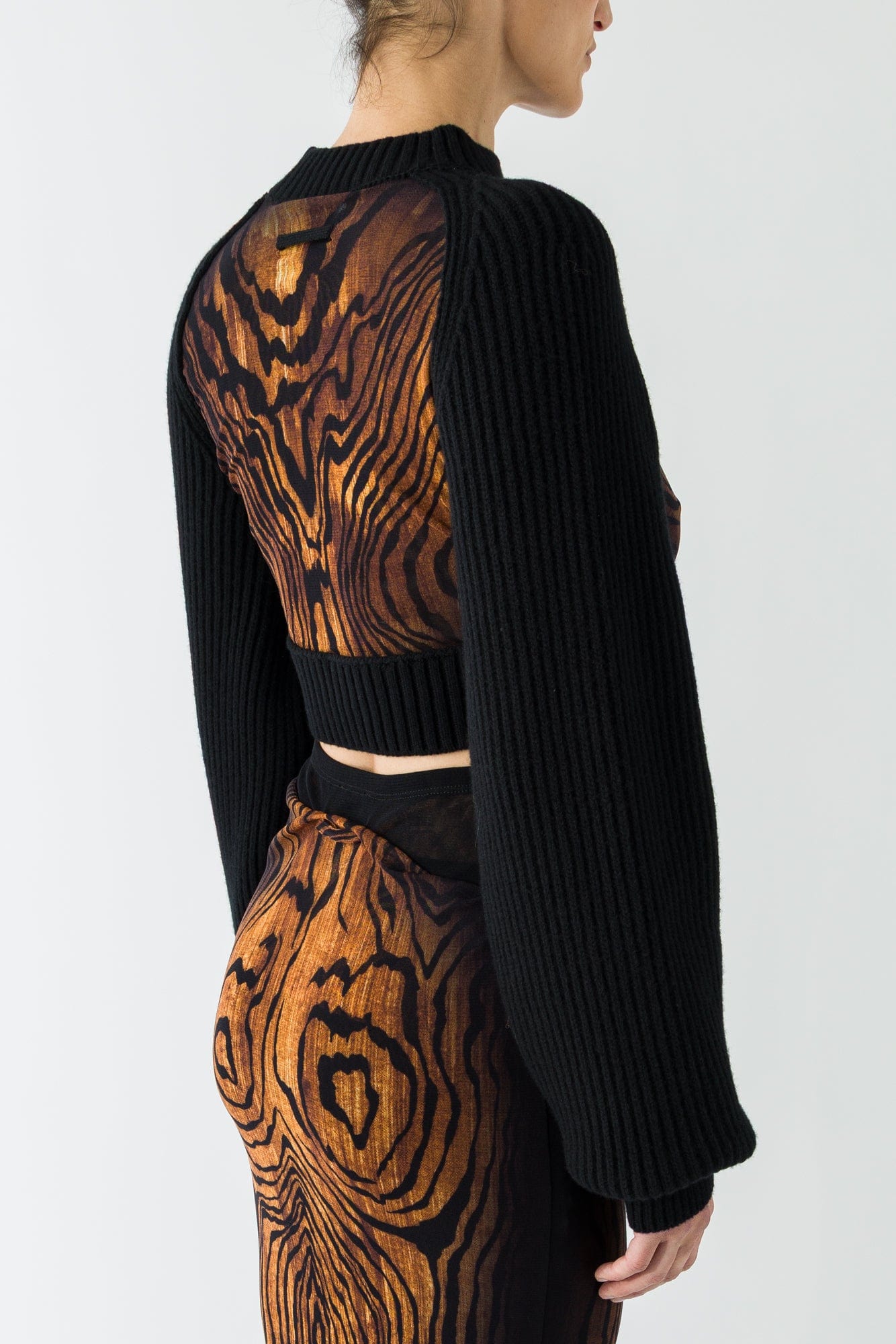 Jean Paul Gaultier Printed Mesh Sweater back