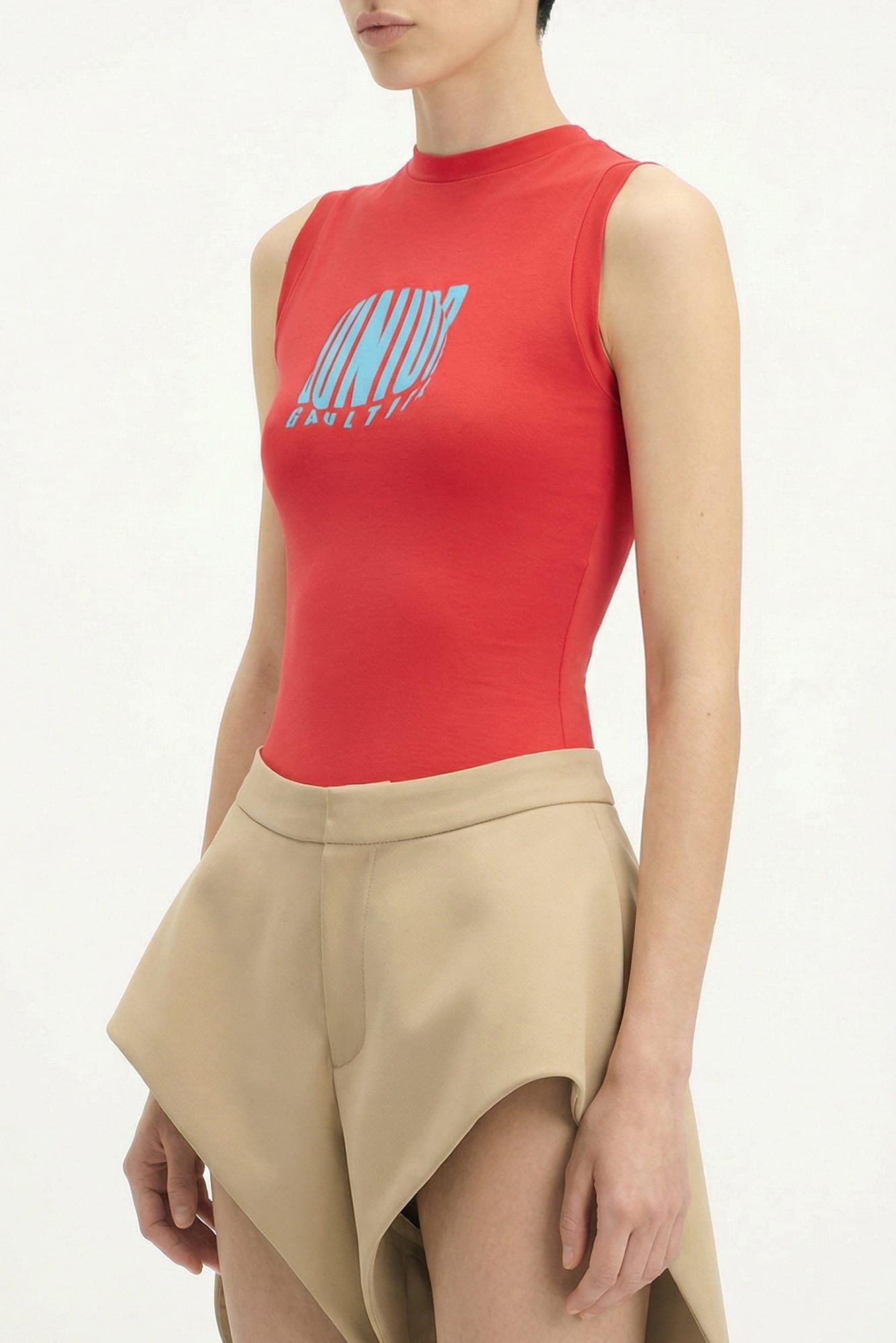 Jean Paul Gaultier Stretch Jersey Tank Top SS26