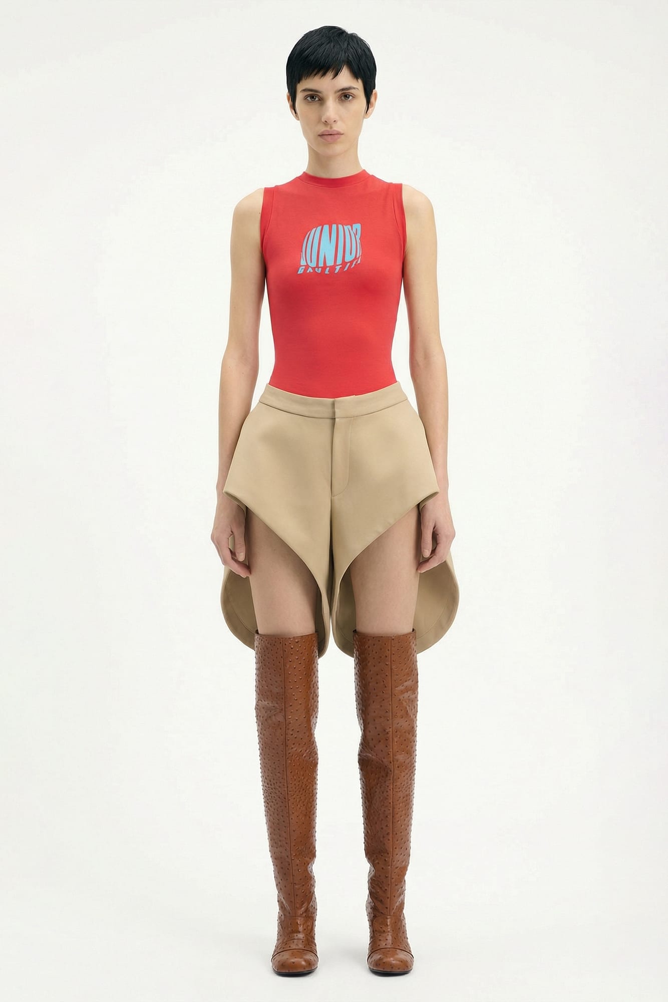 Jean Paul Gaultier Stretch Jersey Tank Top SS26 full look