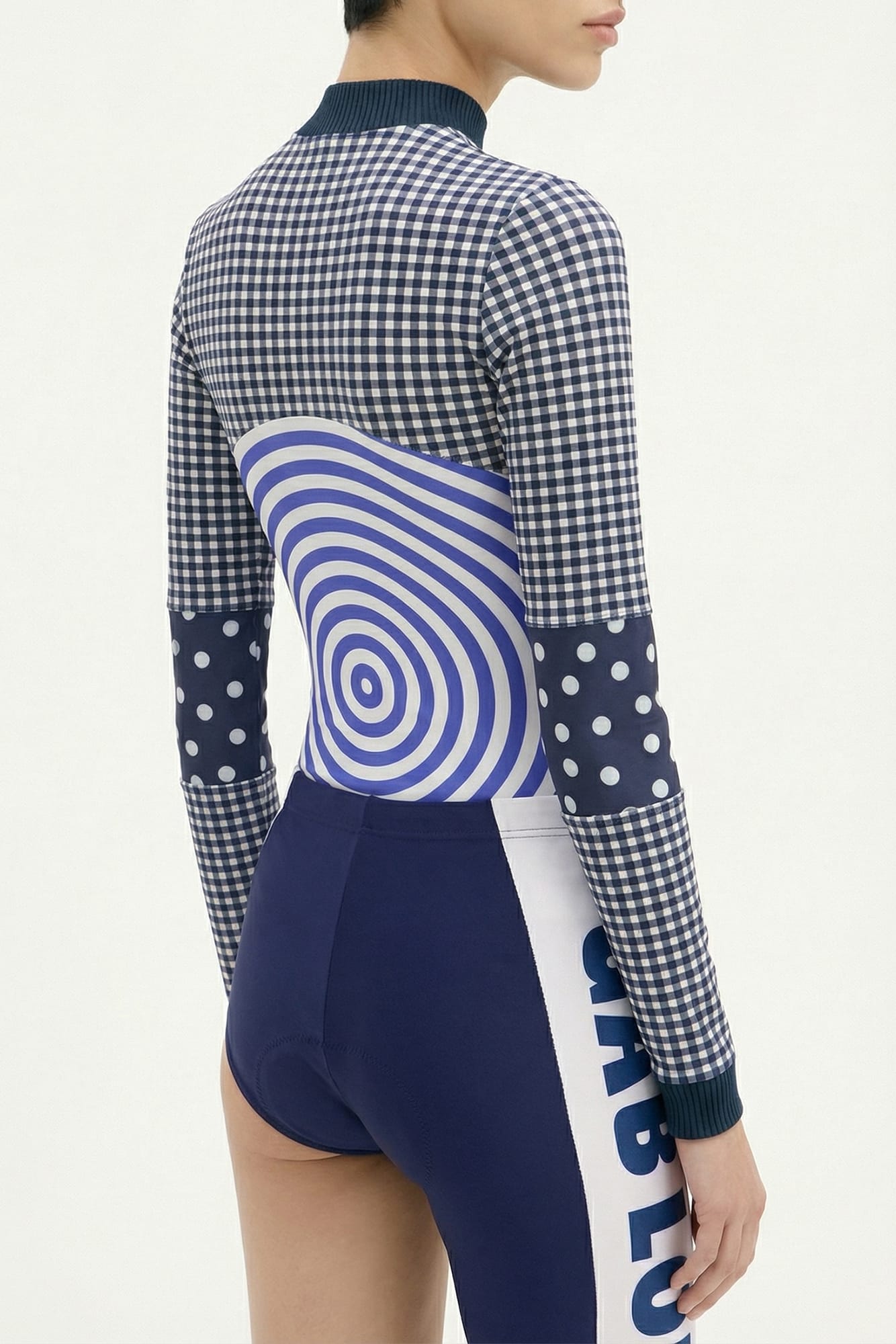 Jean Paul Gaultier Target Printed Long Sleeve Ribbed Top SS26