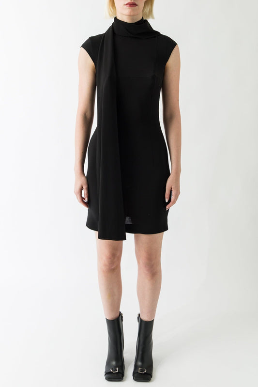 Jean Paul Gaultier Shirt Jersey Dress with Cups in Black