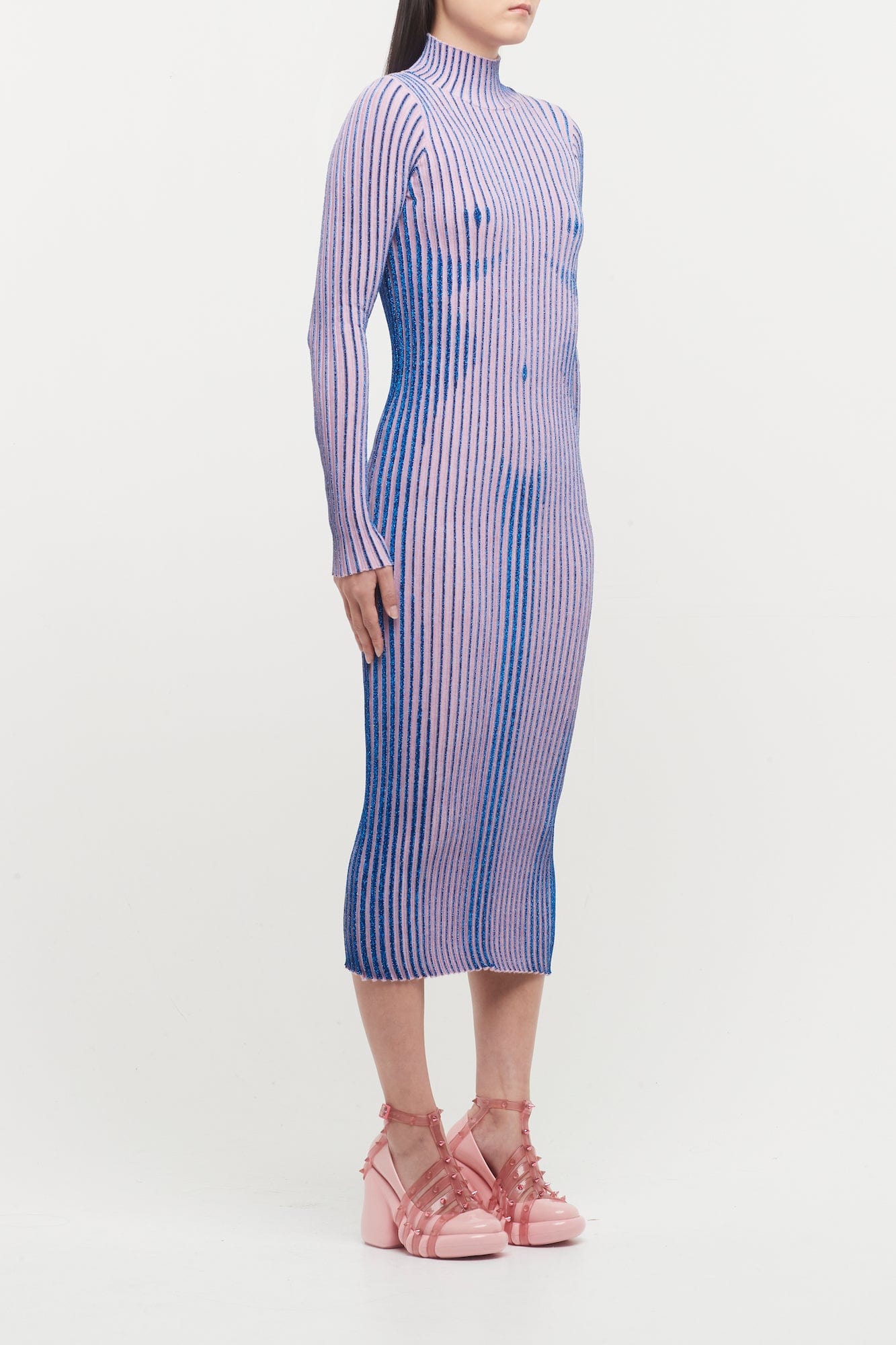 Jean Paul Gaultier Trompe L'oeil High Neck Long Sleeve Dress Antidote Fashion and Lifestyle Jean Paul Gaultier Trompe L'oeil High Neck Long Sleeve Dress Antidote Fashion and Lifestyle