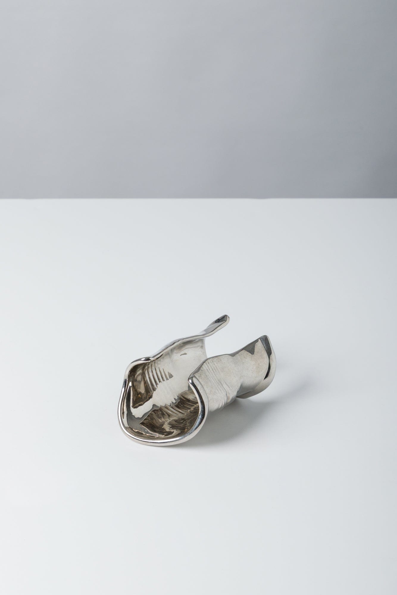 Jean Paul Gaultier Distorted Can Bracelet In Silver upside down