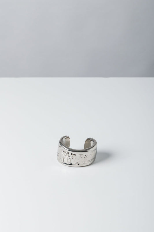 Jean Paul Gaultier Logo Bracelet In Silver