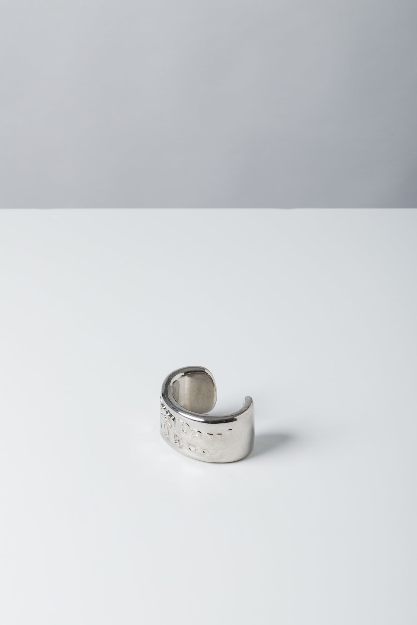 Jean Paul Gaultier Logo Bracelet In Silver