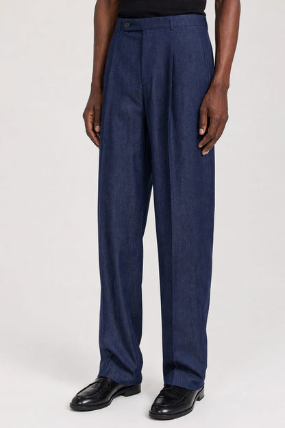 Jil Sander Cotton Chambray Trousers side