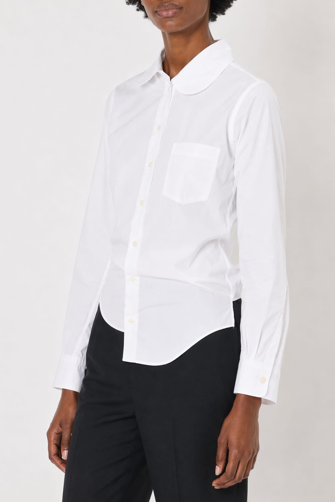 Junya Watanabe Conjoined Dress Shirt in White side