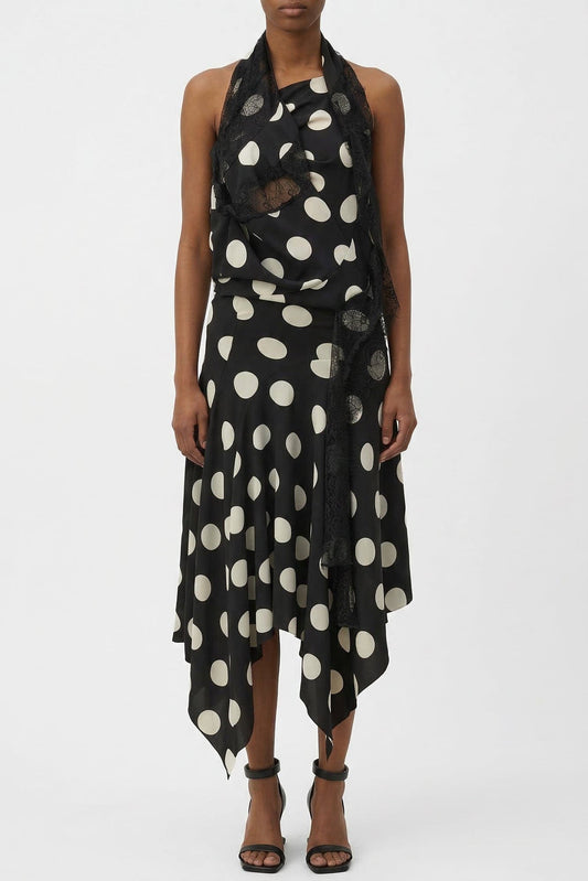 Junya Watanabe Draped Halter Neck Dress
