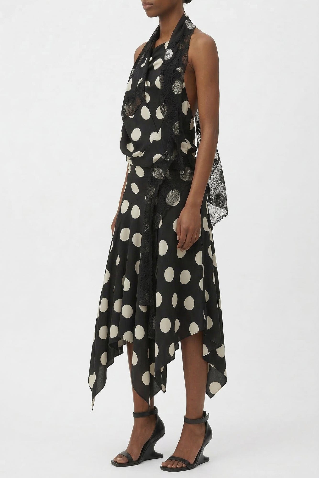 Junya Watanabe Draped Halter Neck Dress side
