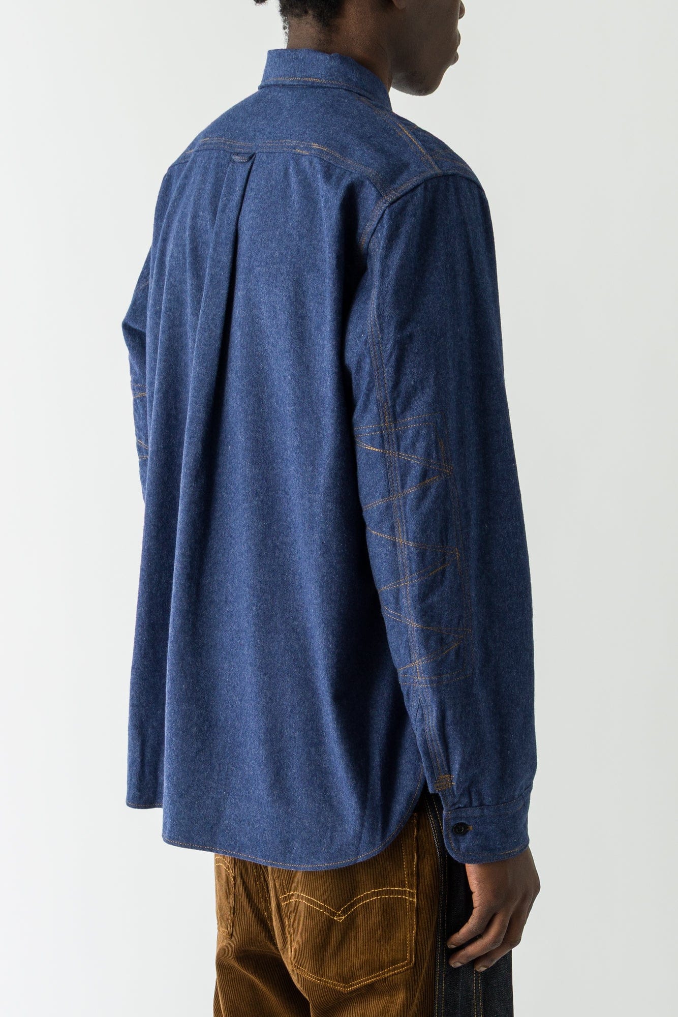 Junya Watanabe MAN Patchwork Outershirt in Navy