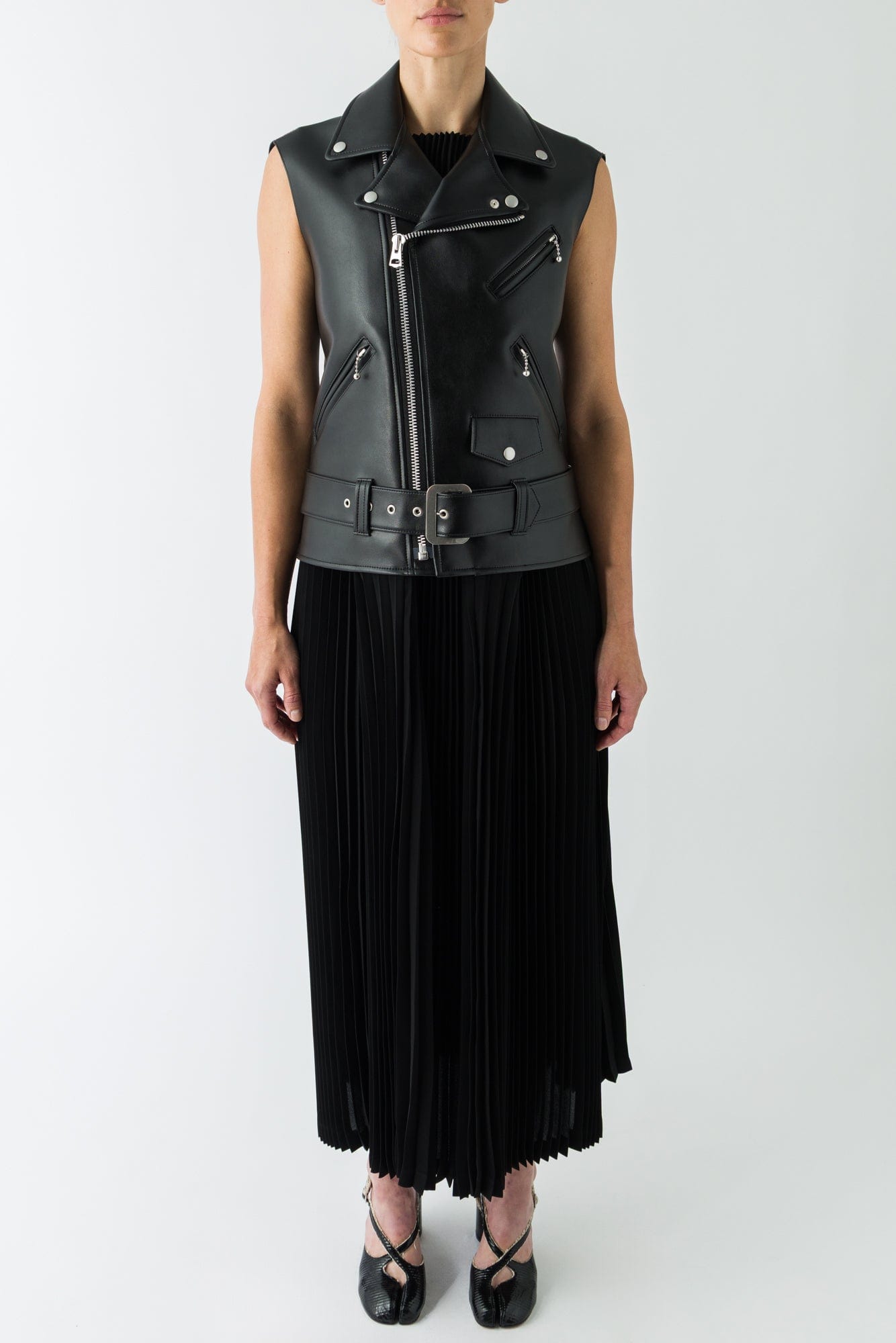 Junya Watanabe Pleated Biker Gown