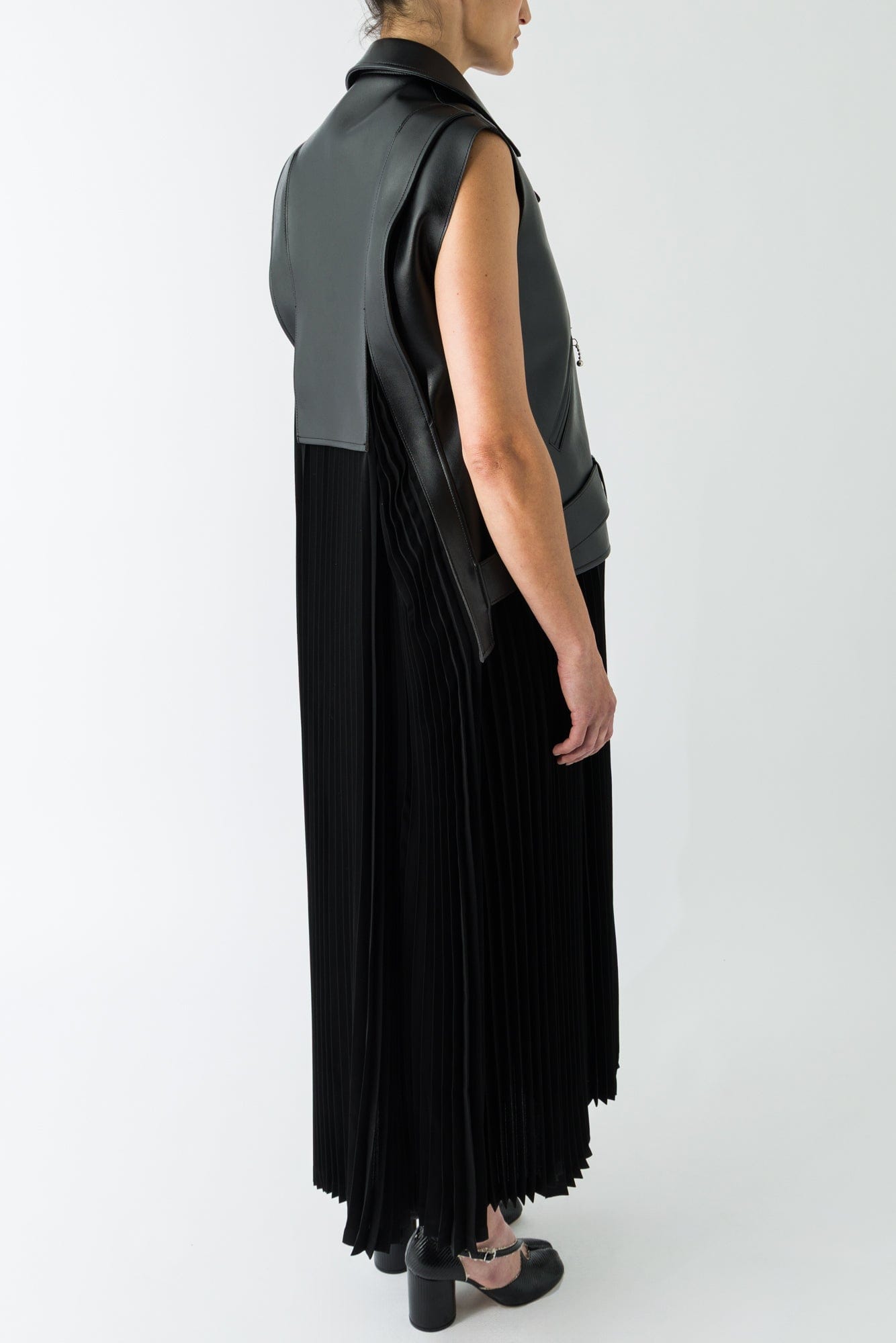 Junya Watanabe Pleated Biker Gown back
