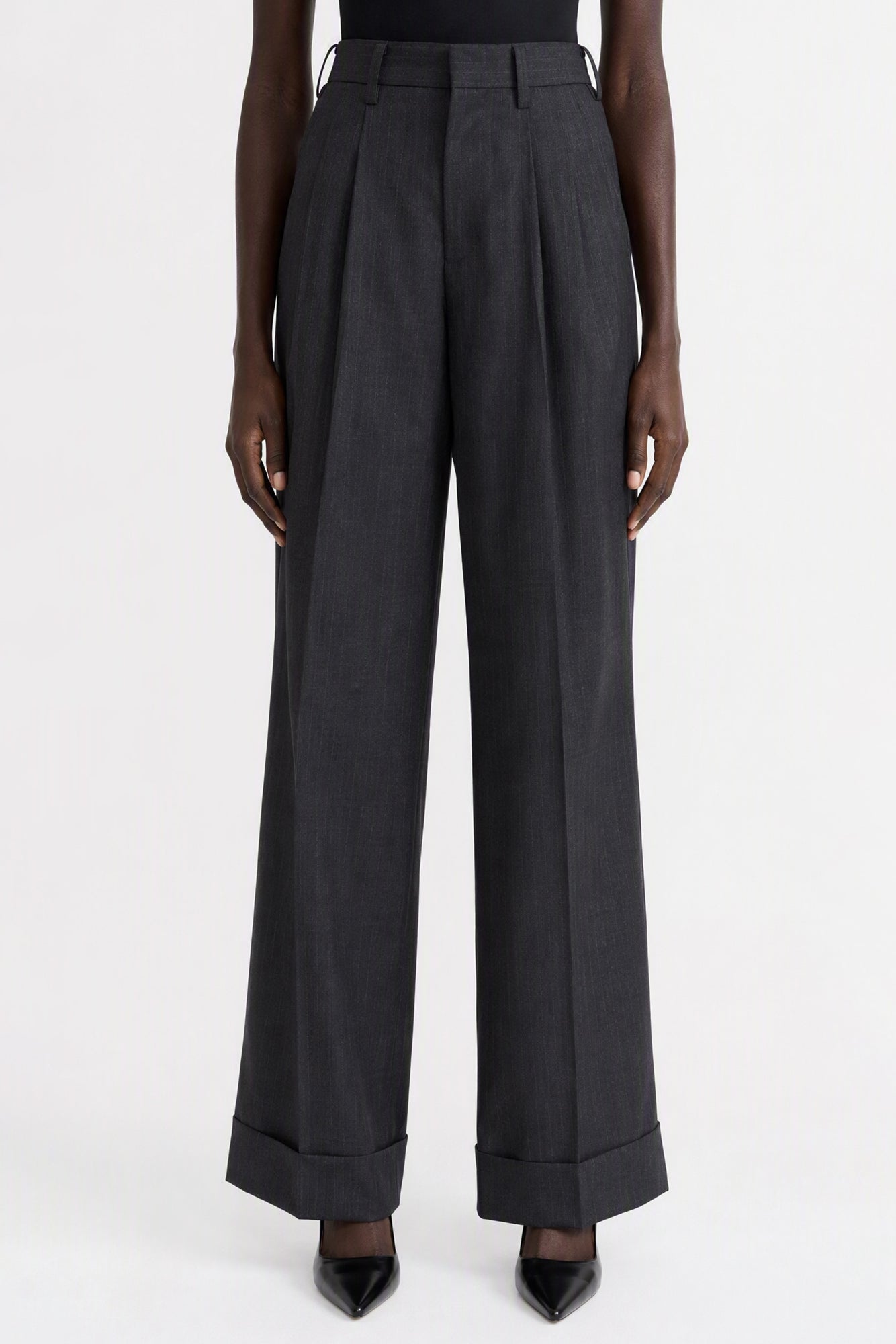 Junya Watanabe Suiting Trousers in Charcoal