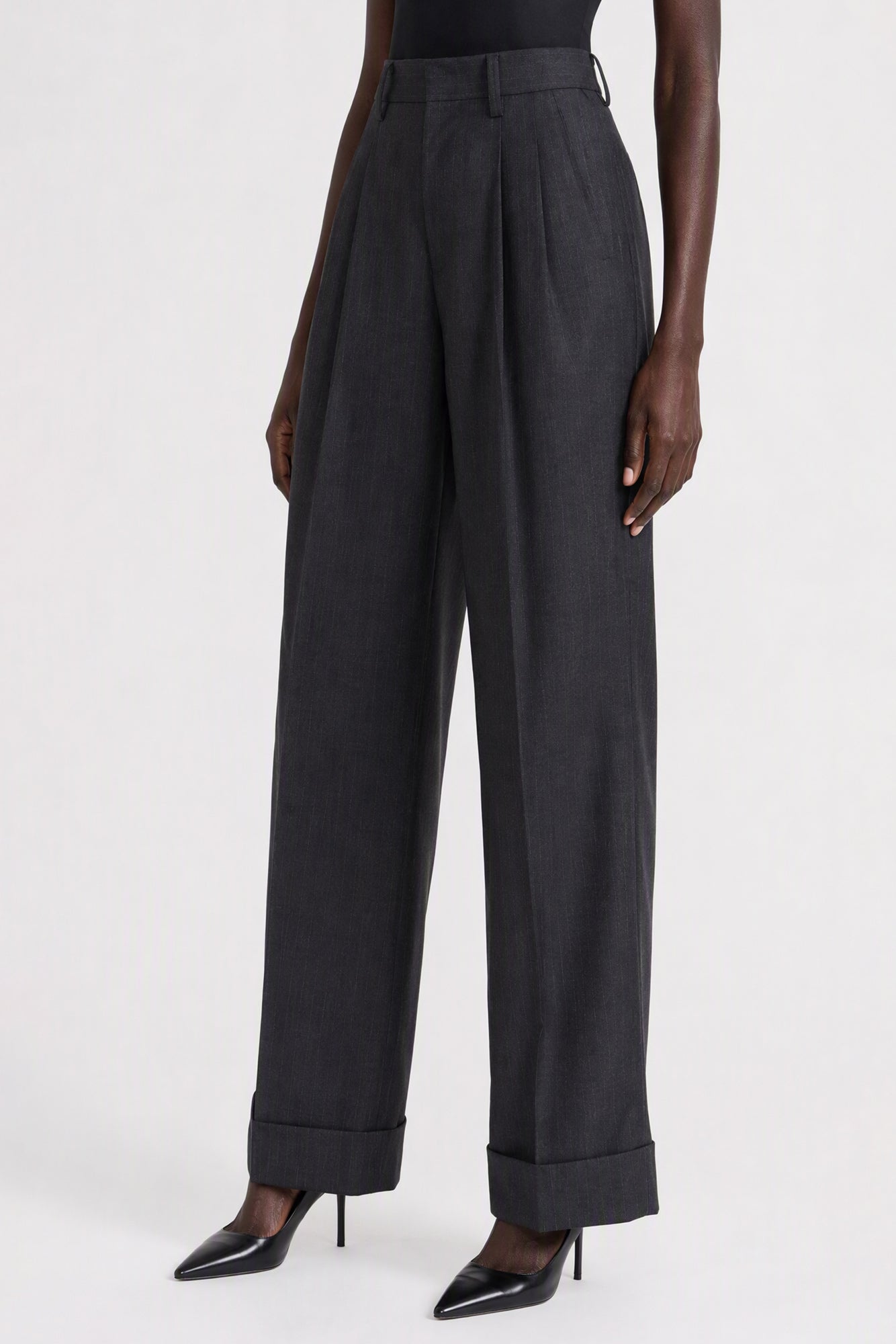 Junya Watanabe Suiting Trousers in Charcoal