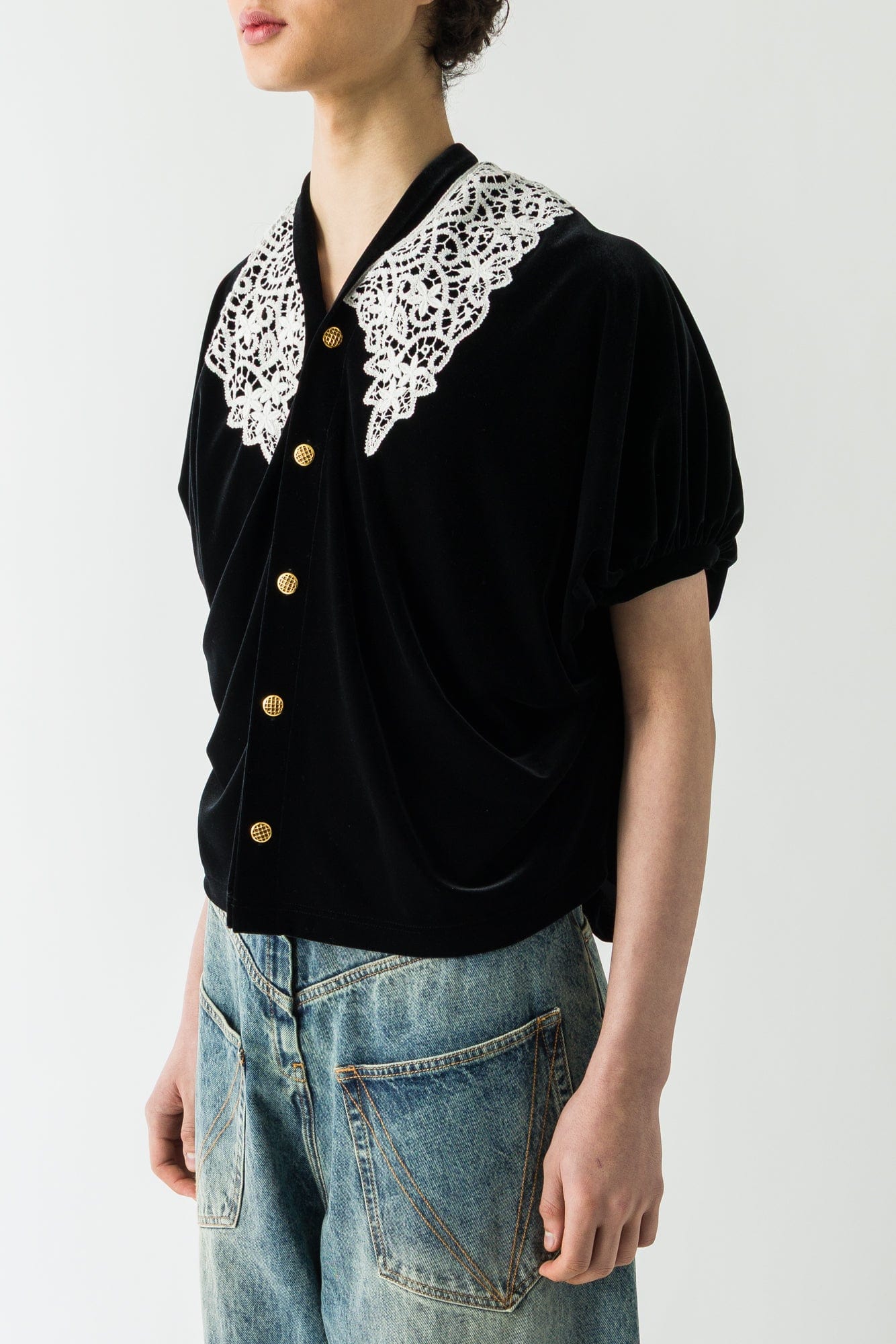 Junya Watanabe Lace Detail Shirt