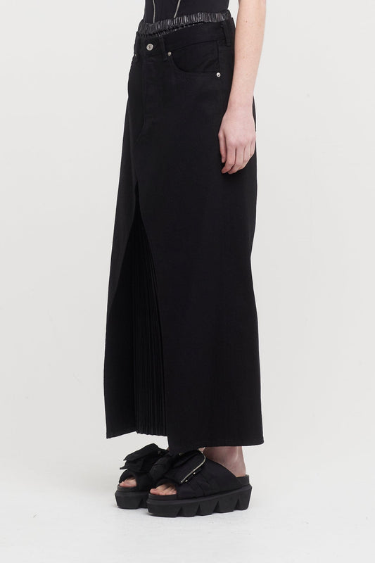 Junya Watanabe Pleated Trouser with Denim Details side