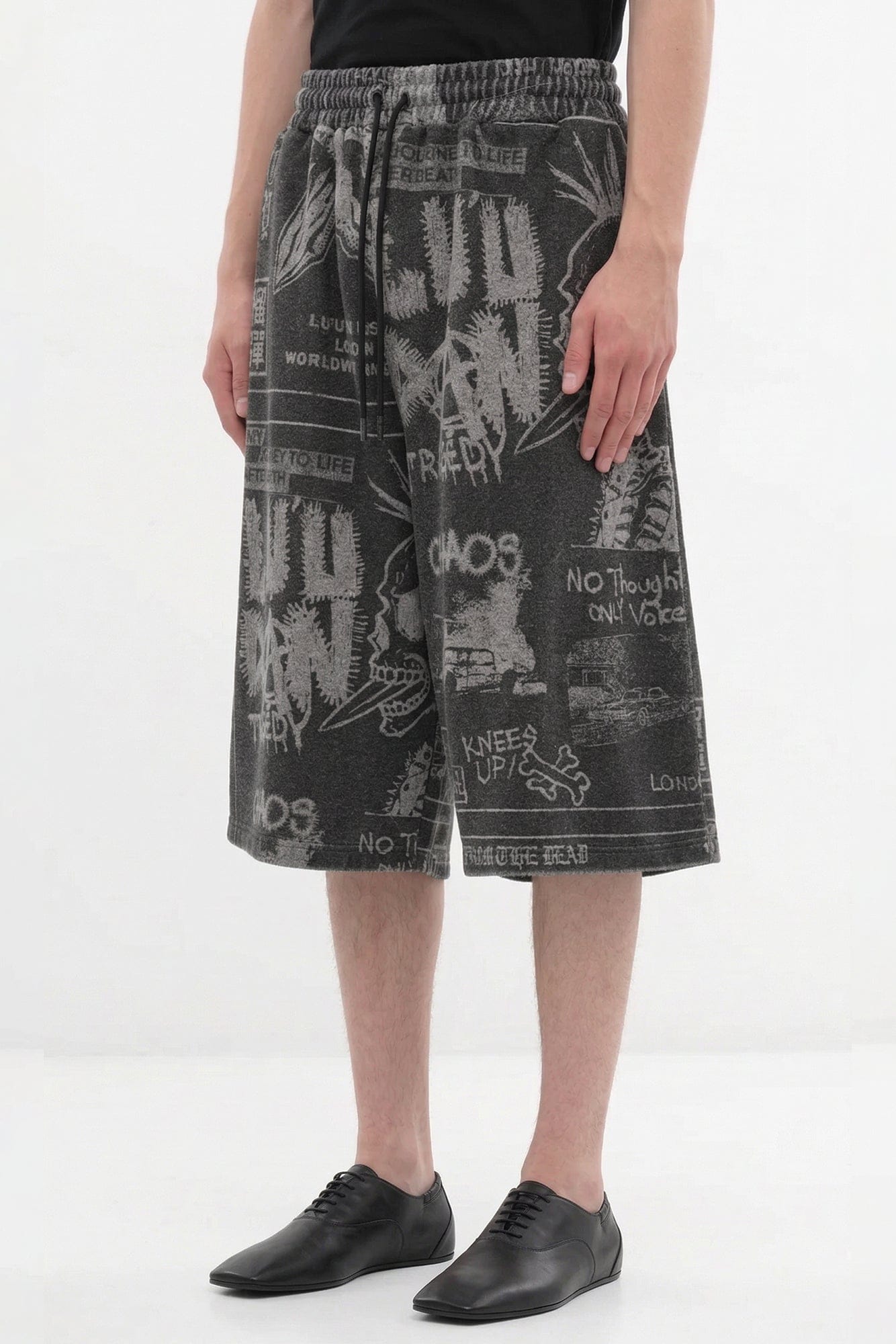 Lu'u Dan Bball Shorts in Punk Flyer side