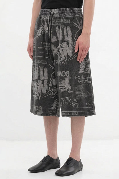 Lu'u Dan Bball Shorts in Punk Flyer side