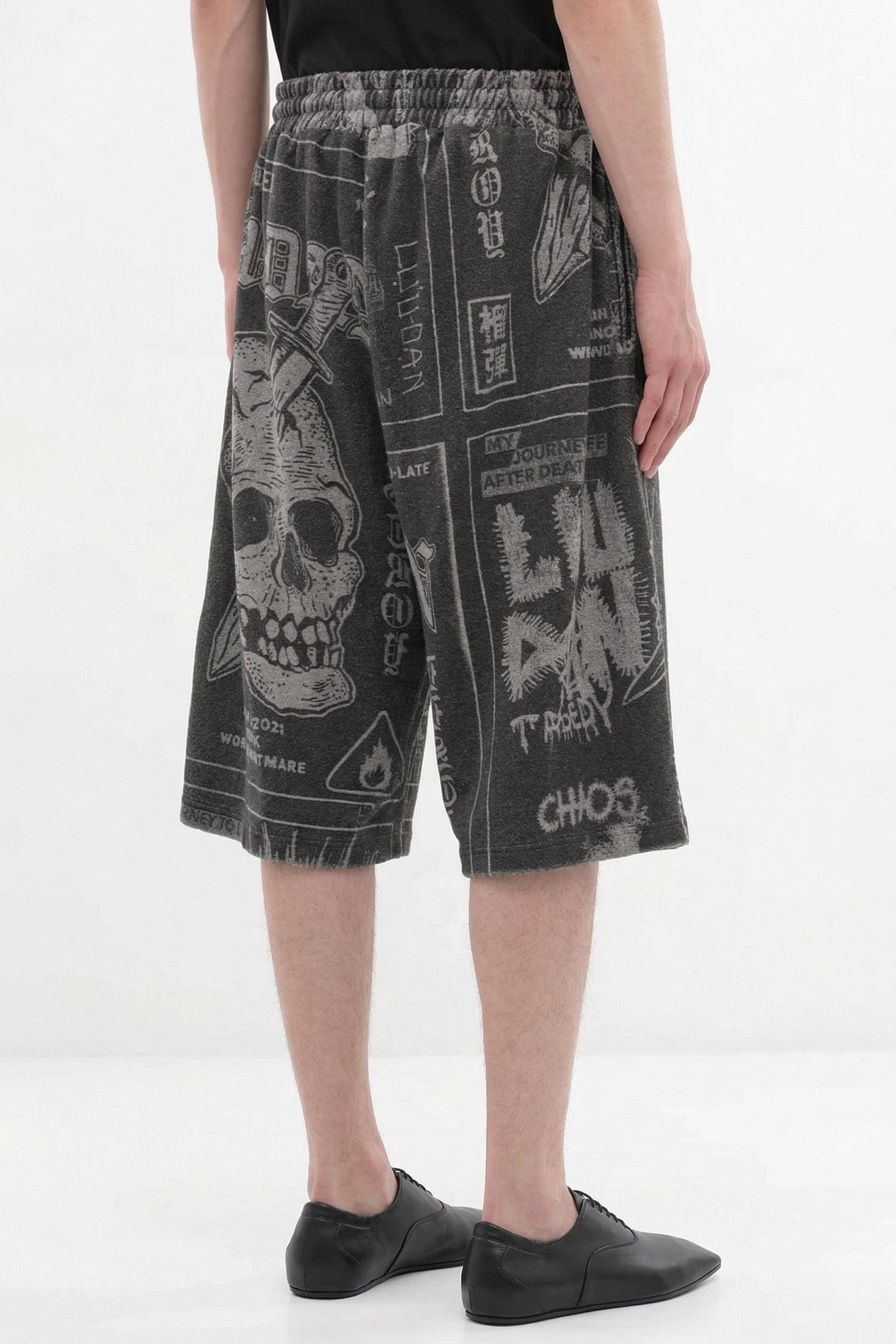 Lu'u Dan Bball Shorts in Punk Flyer back
