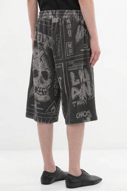 Lu'u Dan Bball Shorts in Punk Flyer back