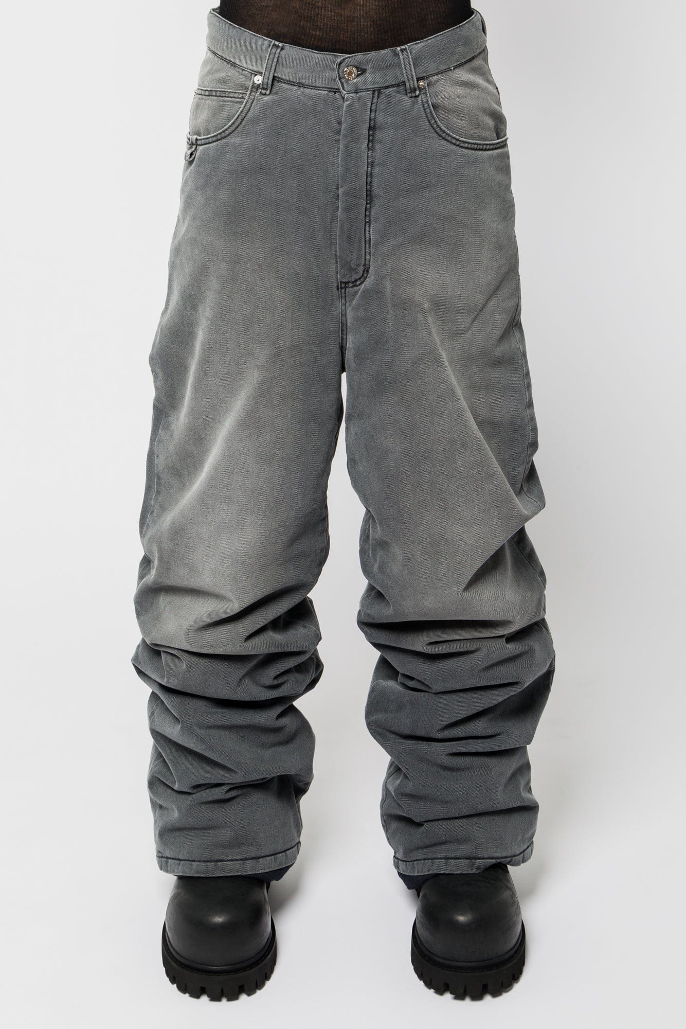 Lu'u Dan Wadded Stack Jeans
