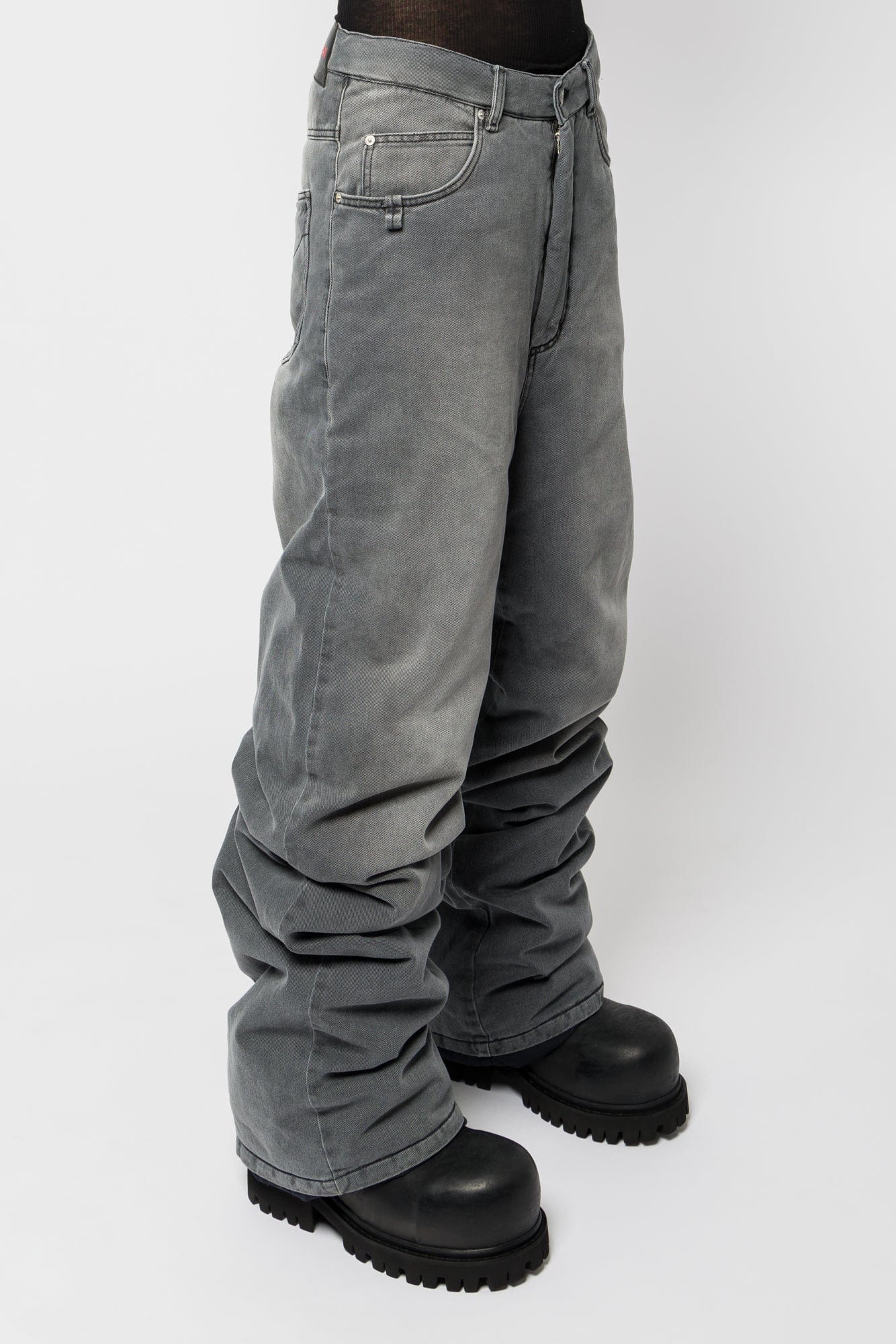 Lu'u Dan Wadded Stack Jeans