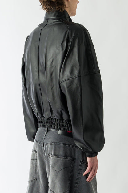 Lu'u Dan Blouson Leather Jacket in Black back